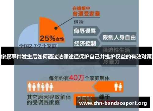 家暴事件发生后如何通过法律途径保护自己并维护权益的有效对策